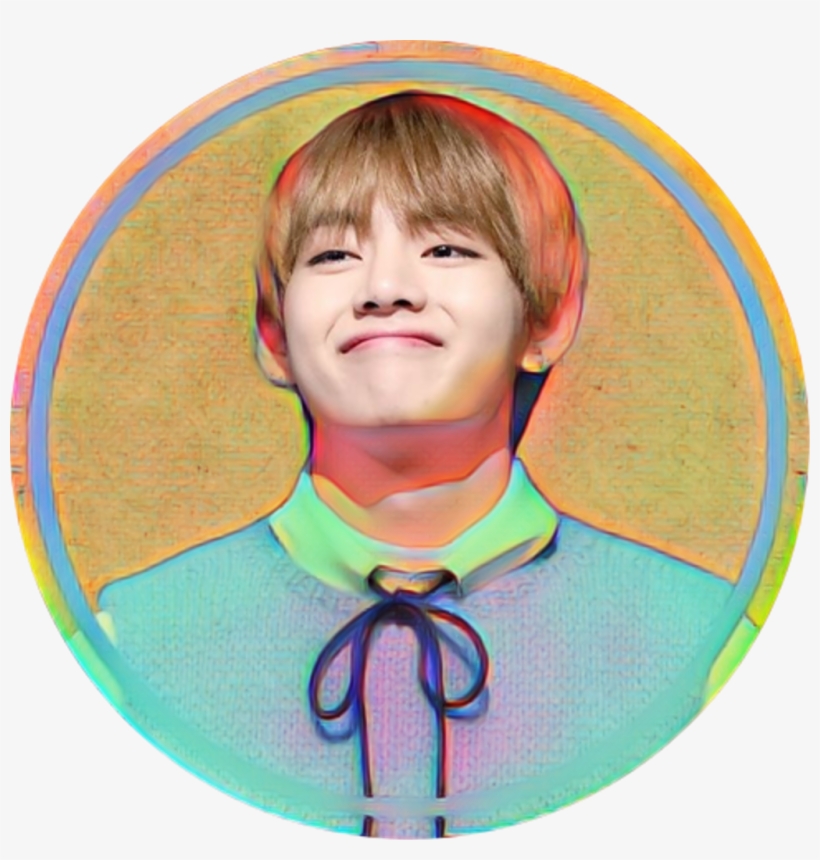 Kim Taehyung Kim Taehyung Kimtaehyung Bts Bangtan Sonye - Kim Taehyung Circle Sticker, transparent png download