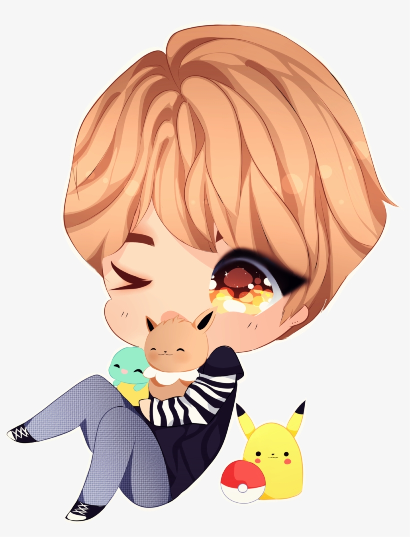 Taehyung X Pokemon By Cmykidd On Deviantart Clipart - Bts, transparent png download