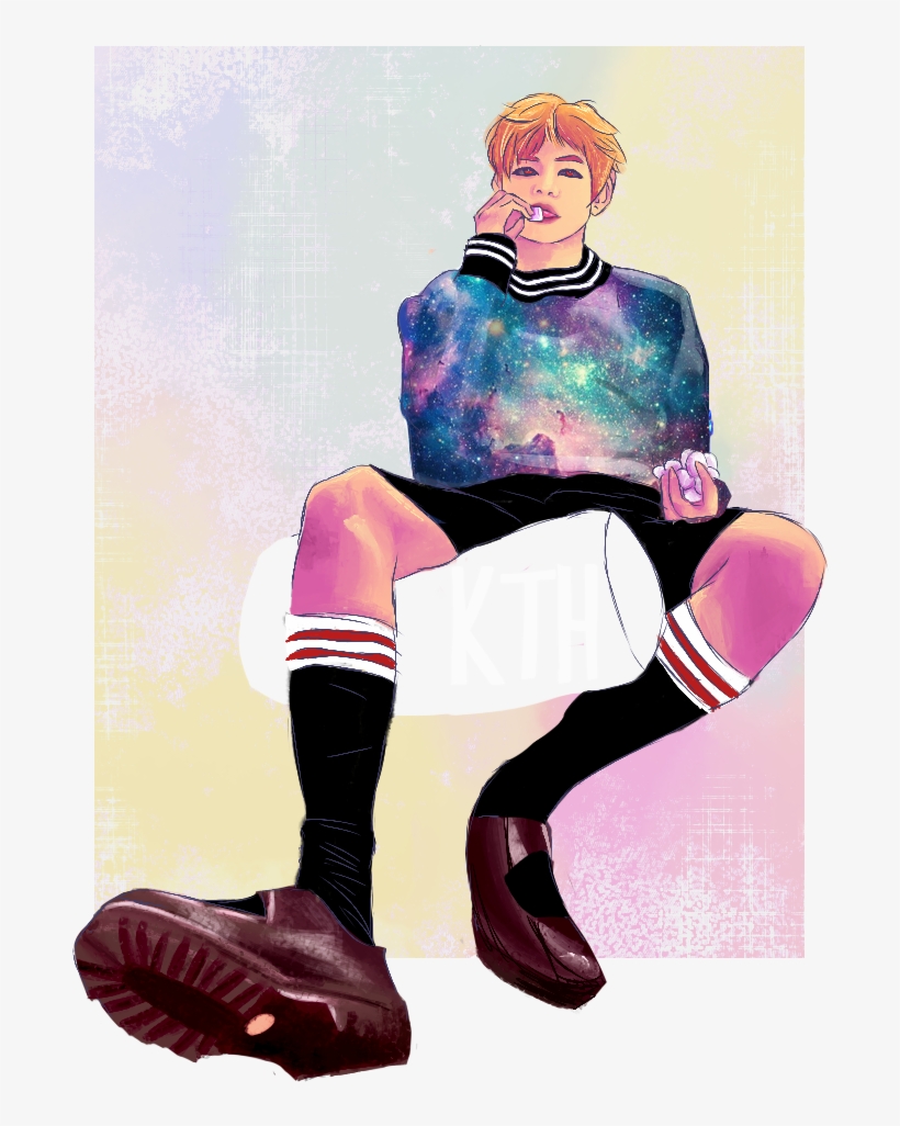 Transparent Taehyung Fanart My Aesthetic - Aesthetic Taehyung Fanart, transparent png download