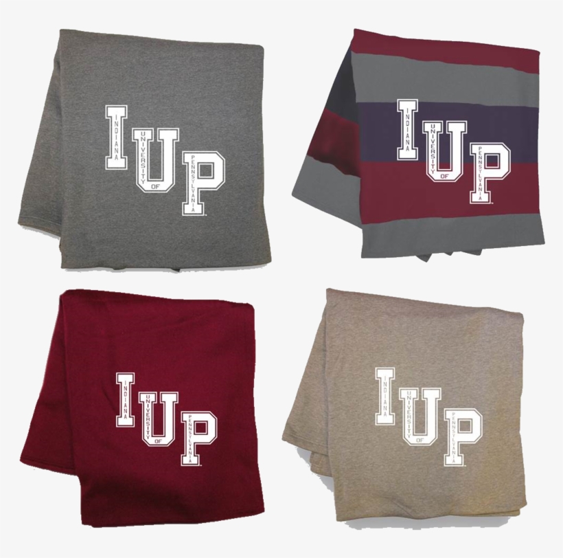Blanket, Sweatshirt Style, Iup Block Letters Blanket PNG Image