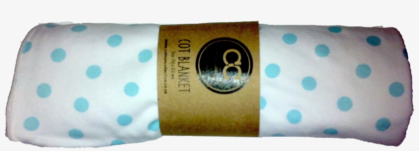 Cotton Collective Blue Polka Dot Cot Blanket - Cotton, transparent png download
