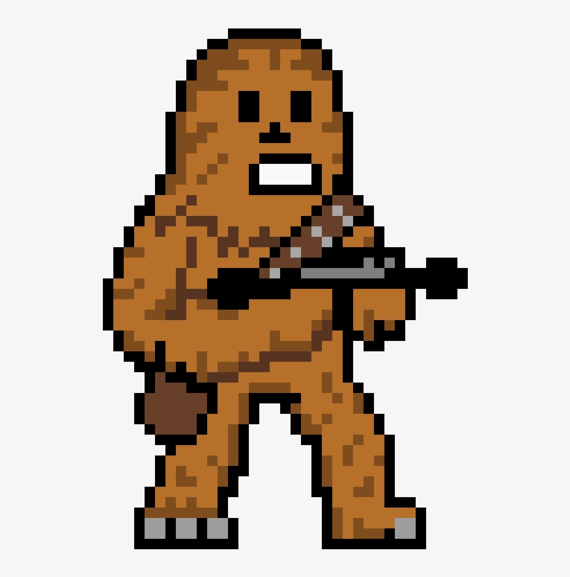 Chewbacca - Pixel Art Han Solo, transparent png download