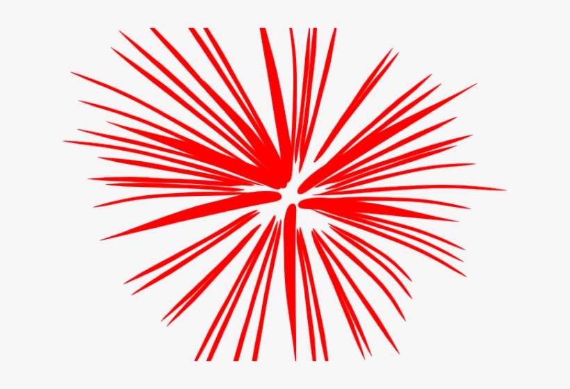 Fireworks Clipart Clear Background - Free Black And White Firework, transparent png download