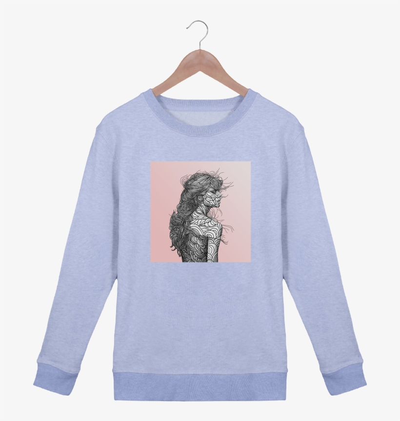Sweatshirt Women Crew Neck Stella Hides Pinksky By - Tote Bag Stanley Stella Pinksky Par Pedrotapa, transparent png download