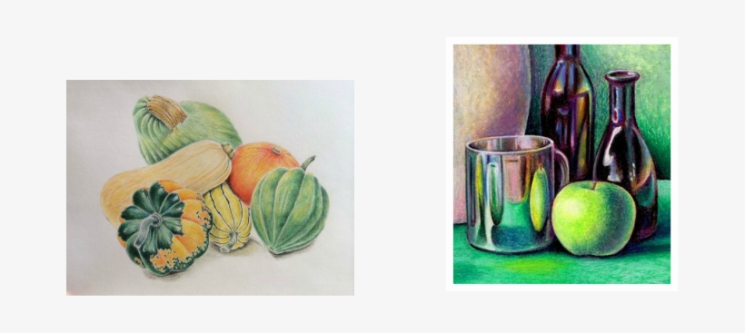 They Will Continue To Use Directional Line Techniques - Coloured Pencil Still Life, transparent png download