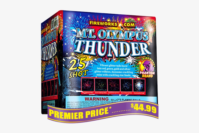 Olympus Thunder 500 Gram Fireworks Repeater - Olympus Thunder, transparent png download