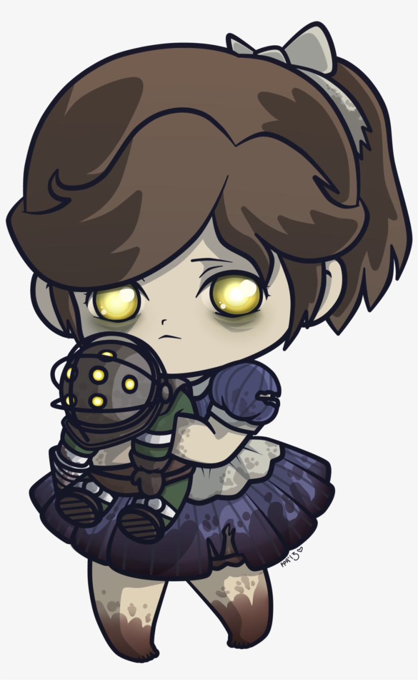 Bioshock 2 Portal The Elder Scrolls V - Bioshock Little Sister Chibi, transparent png download