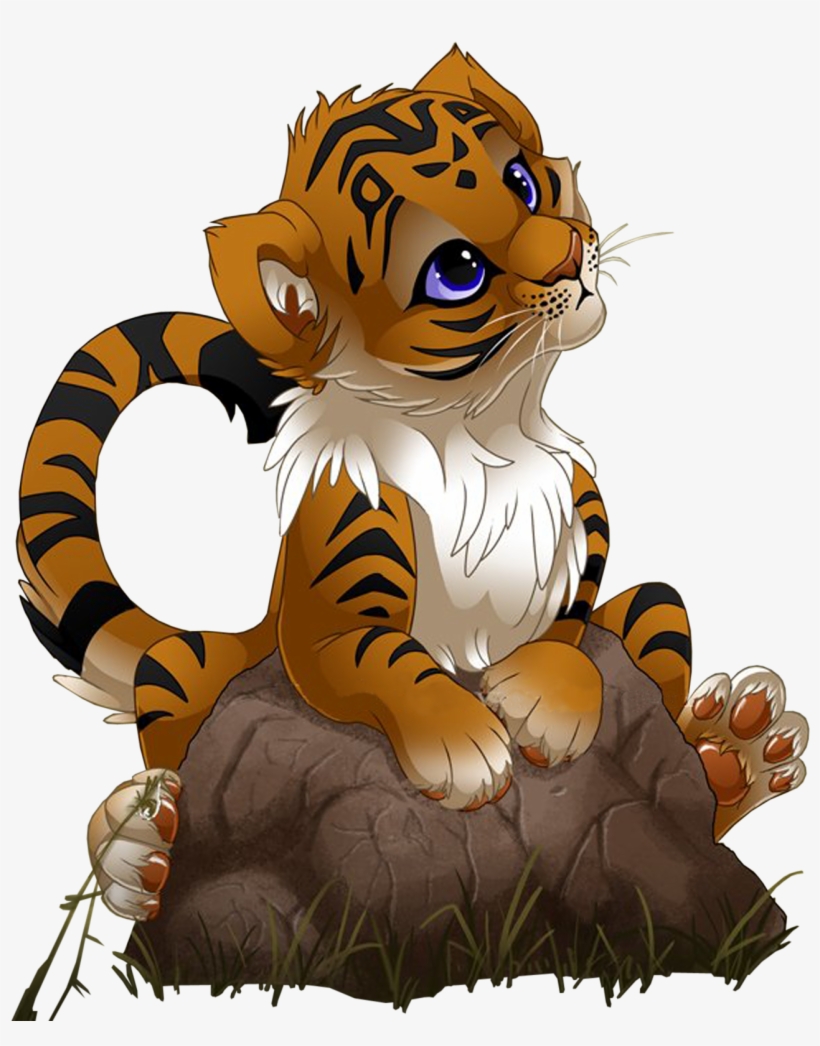 Blog - Cute Cartoon Tigers, transparent png download