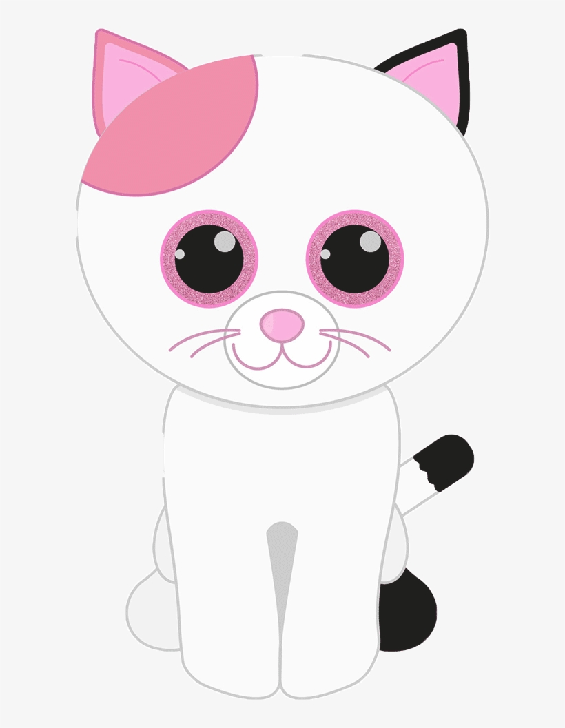 Whiskers Kitten Cat Snout Clip Art - Beanie Boo Clip Art Free, transparent png download