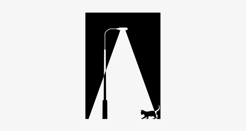 Silhoutte Cat In The Light, Cat, Light, Silhoutte Png - Silhouette, transparent png download