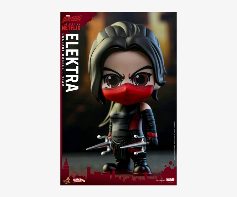 Daredevil - Elektra Cosbaby - Hot Toys Daredevil 2 Cosbaby, transparent png download