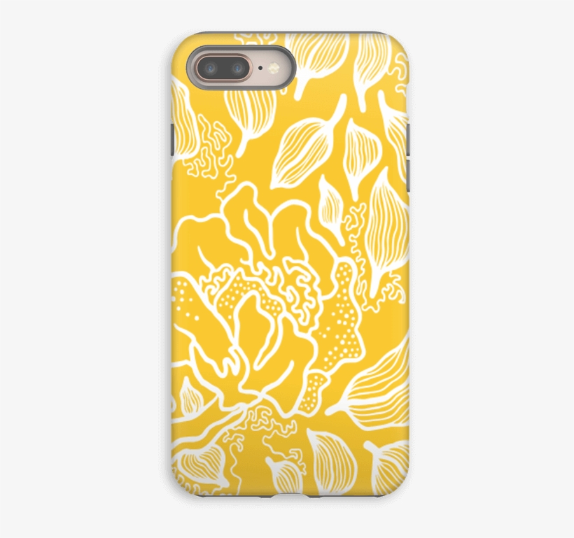 Yellow Flowers Case Iphone 8 Plus Tough - Mobile Phone, transparent png download