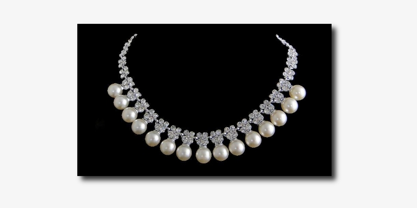 Tiaras And Crowns, For Less, Pearl Necklace, Bridal - Pearl Bridal Necklace, transparent png download