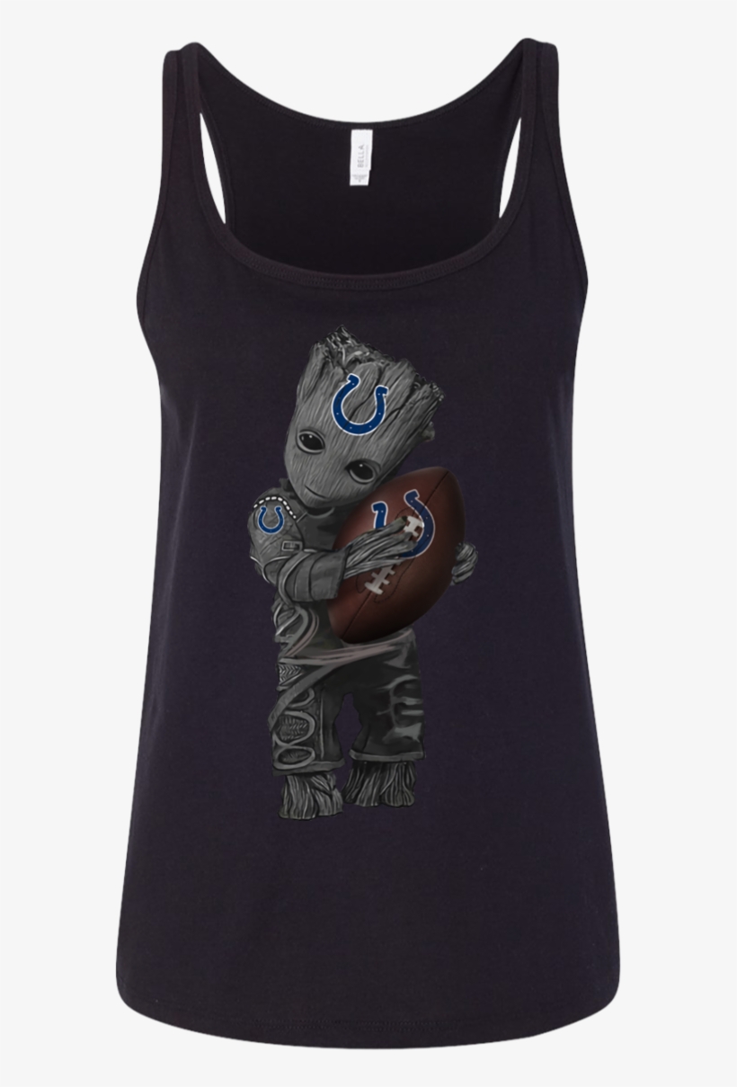 Baby Groot Indianapolis Colts Football Shirt Ladies' - Straight Outta Rescue - Pit Bull Dog Men/women Tank, transparent png download