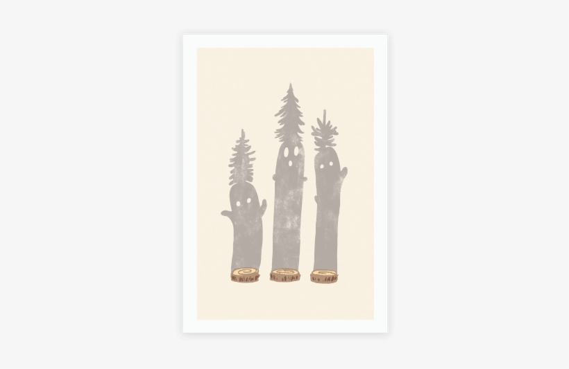 Friendly Tree Spirits Poster - Ghost Forest, transparent png download