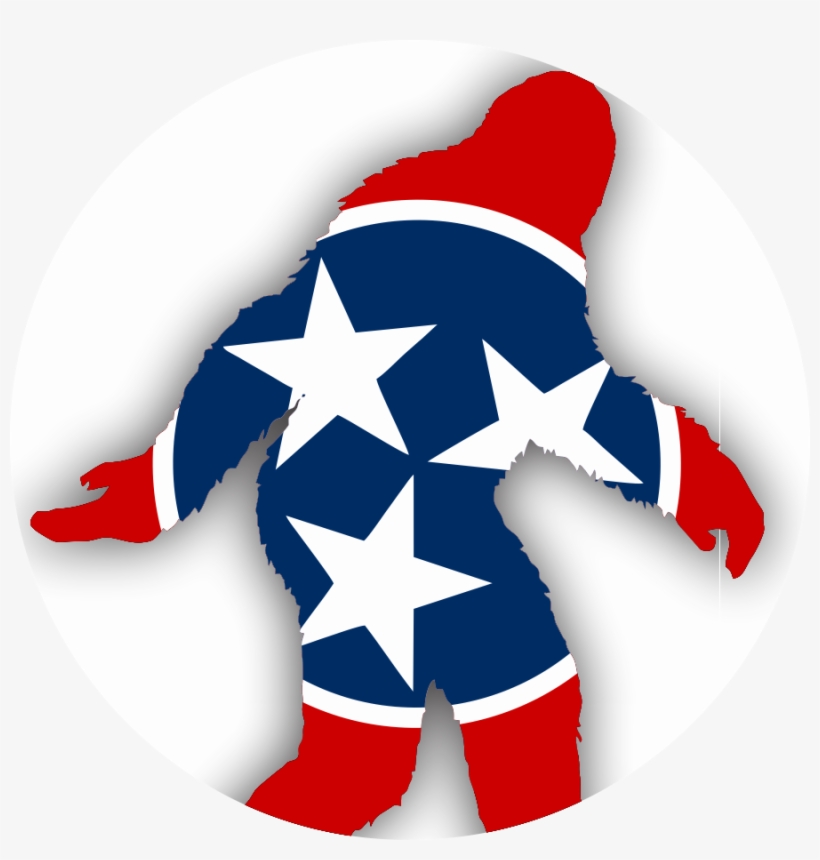 Bigfoot Tennessee Popsocket - Tennessee State Flag, transparent png download