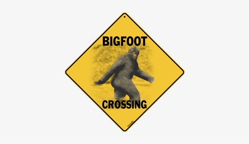 Bigfoot Crossing - Printable Dinosaur Party Sign, transparent png download
