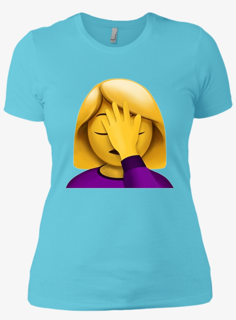 Facepalm Emoji T-shirt - Shirt, transparent png download