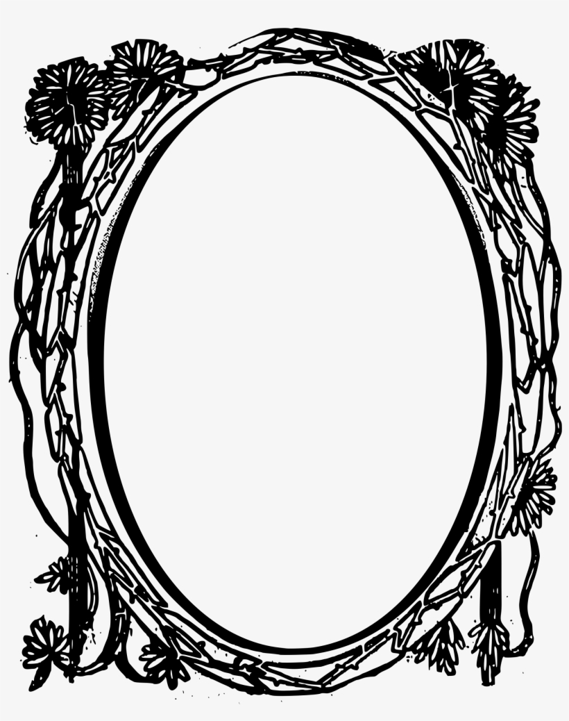 Clipart Circle Frame Flowers - Circle Picture Frame Transparent, transparent png download