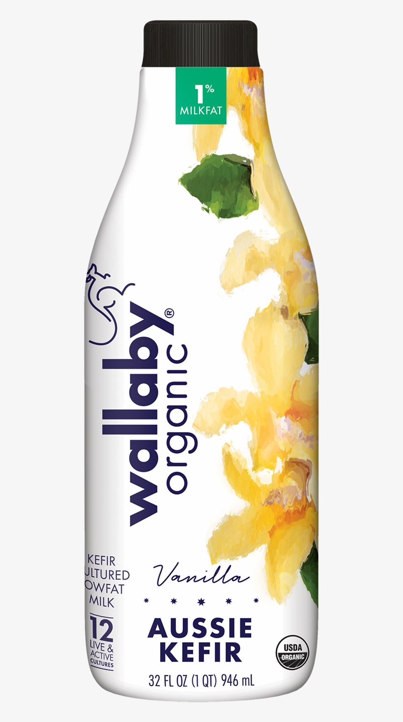 Vanilla Organic Lowfat Kefir - Wallaby Kefir Vanilla, transparent png download