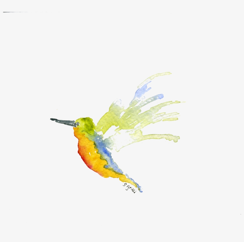 Home>note Cards>summer Theme Note Cards - Hummingbird, transparent png download