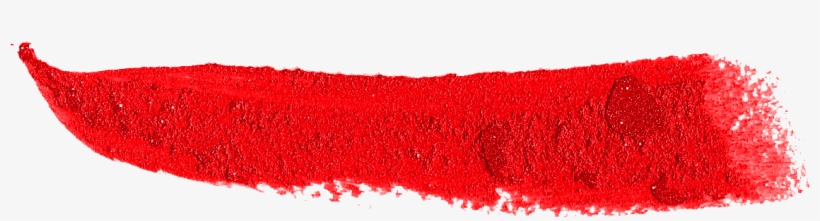 17 Red Lipstick Brush Stroke - Portable Network Graphics, transparent png download