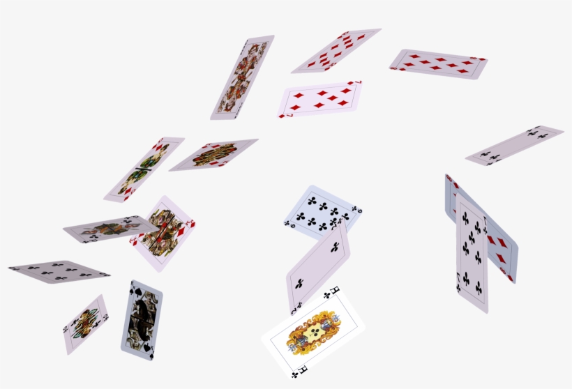 Play Cards Flying Png, transparent png download