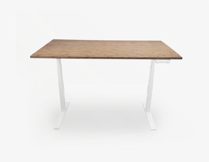 Electric, Height Adjustable Desk With Eco Bamboo Desktop, transparent png download