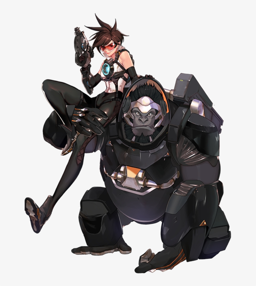 Blackwatch - Overwatch Winston And Tracer, transparent png download