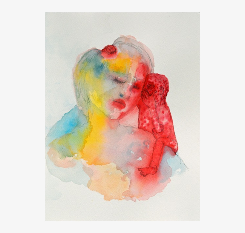 Girl With Devil On Her Shoulder - Laura Ford Of Sullivan, transparent png download