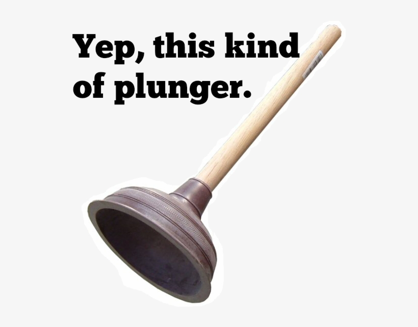 How To Fix Automotive Scratches And Dents - H & S Plunger With Wood Handle, 14cm, transparent png download