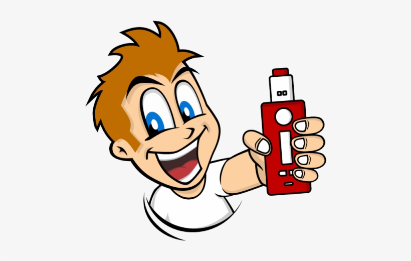 Man Holding Vaporizer Mod, Vaporizer, Vape, Vaping - Vector Vape Png Free, transparent png download