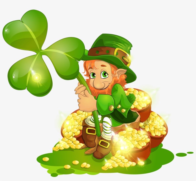 Leprechaun Pot Of Gold Saint Patrick S Day Leprechaun - San Patrick Day 2018, transparent png download