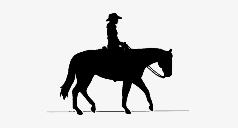 Cowboy Png Transparent Image - Horse And Rider Silhouette, transparent png download