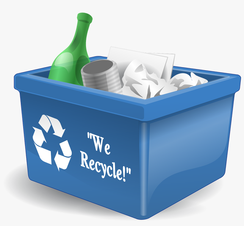 Free Vector Recycling Box 3d Clip Art - Recycling Clip Art, transparent png download