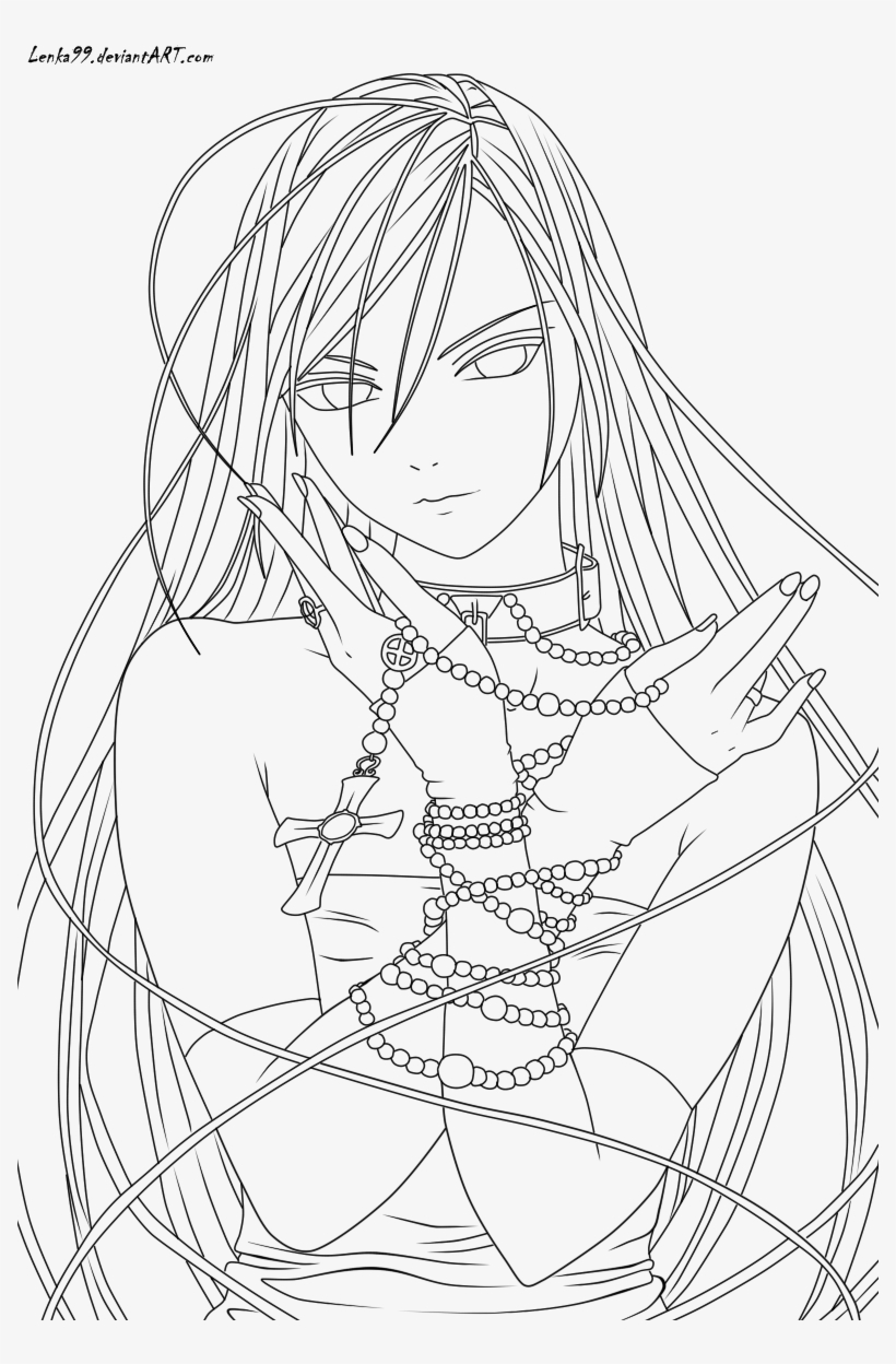 By Lenka99 - Moka Akashiya Coloring Pages, transparent png download