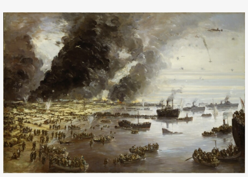 Photo - History - Com - Withdrawal From Dunkirk Painting, transparent png download