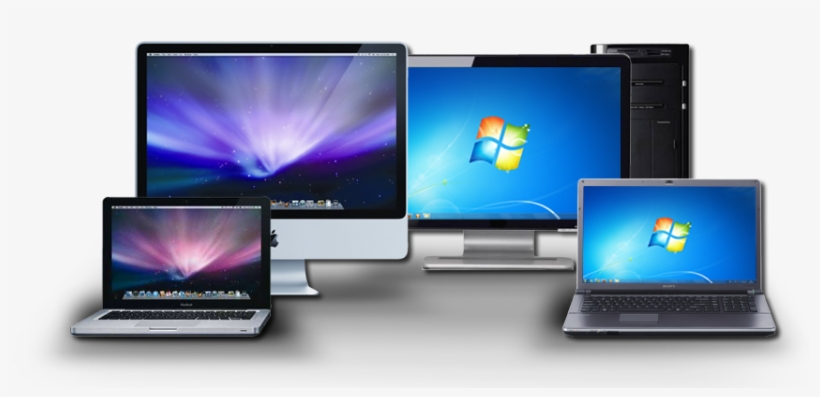 Awesome Online Computer With Computer - Windows 7, transparent png download