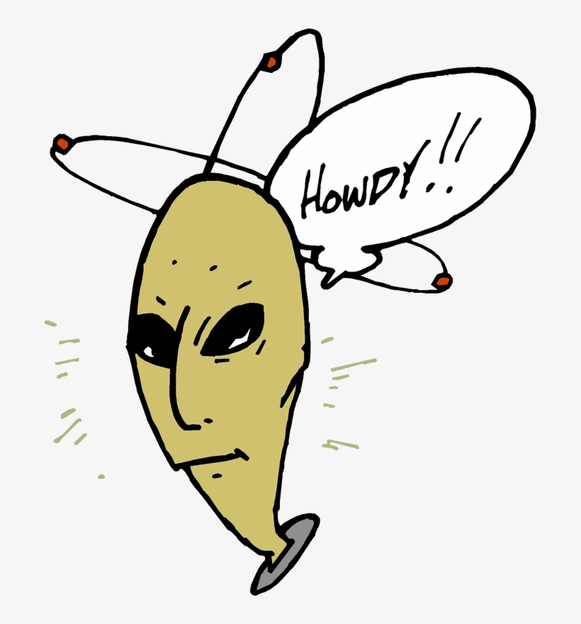 These Eighties Retro Alien Clip Art Images Are A Lot - Clip Art, transparent png download