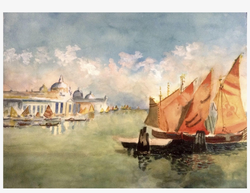 Venetian Painting Luxury Watercolor Painting Of A Venetian - Venice, transparent png download