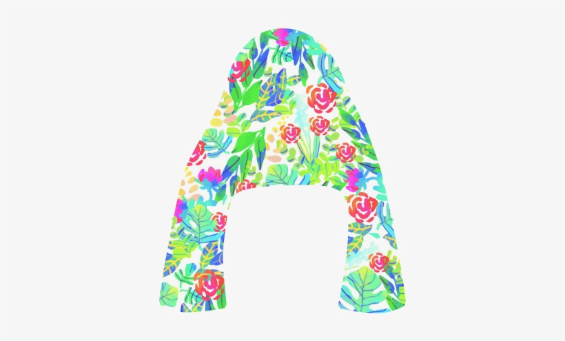 Cute Tropical Watercolor Flowers Apus Slip-on Microfiber - Cafepress Jungle Watercolor Flowers F Full/queen Duvet, transparent png download