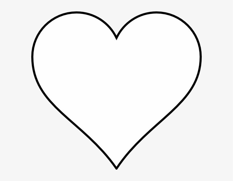 Heart Images Clip Art - White Heart No Background, transparent png download