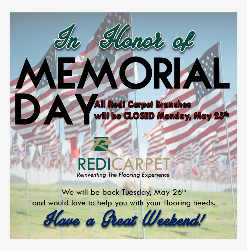 2015 Redi Carpet Memorial Day Redi Carpet, Inc. PNG Image
