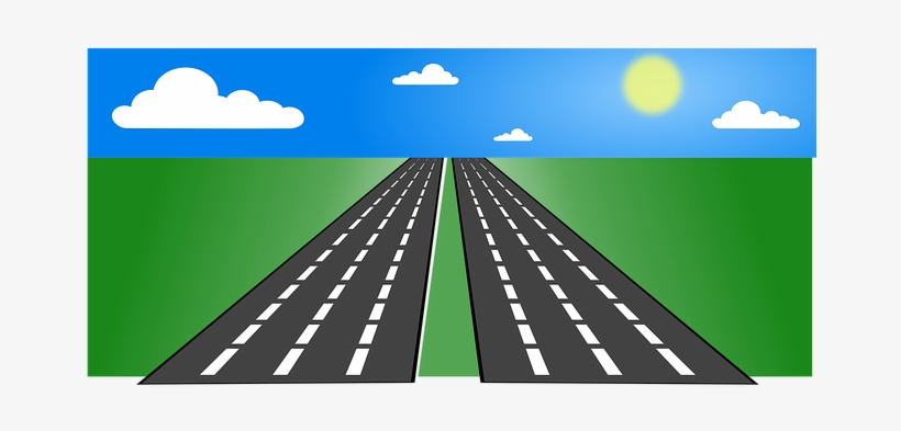 Highway Countryside Open Sun Clouds Road S - Vision Of New India, transparent png download