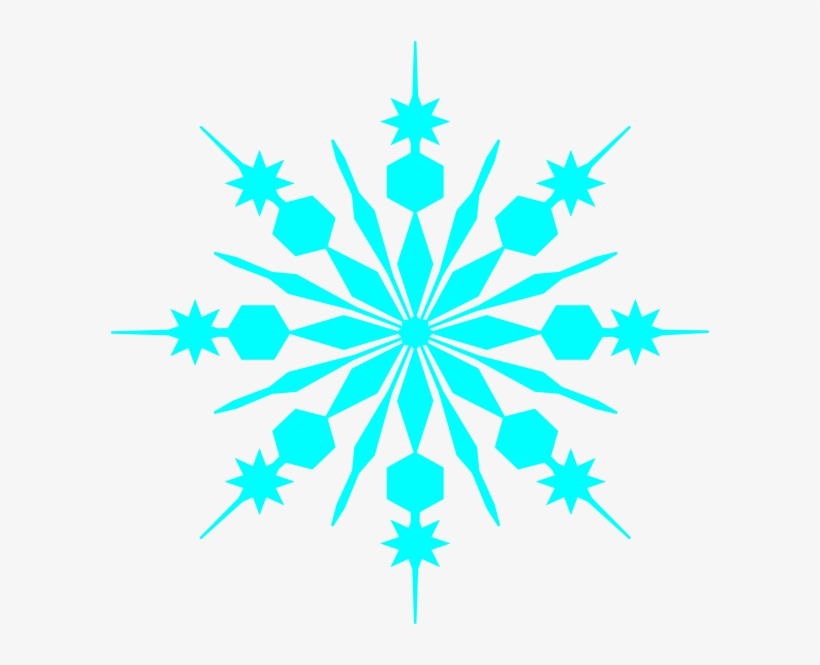 Purple Snowflake Clipart - Teal And Purple Snowflake, transparent png download