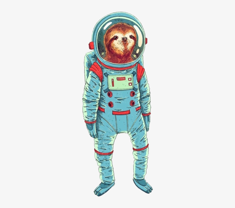 Slothstronaut Wall Tapestry - Small: 51" X 60", transparent png download