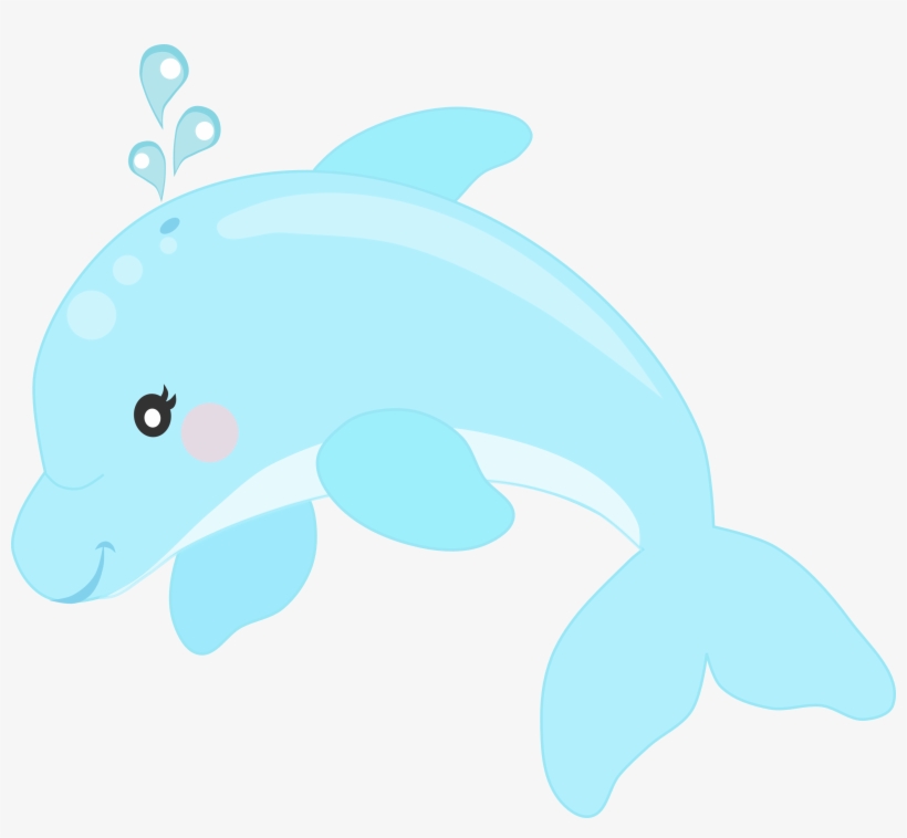 Cute Dolphin Png Picture Royalty Free Library - Fundo Do Mar Png, transparent png download