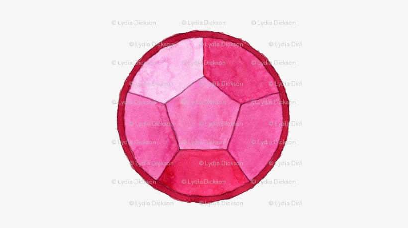 Rose Quartz Watercolor Gem - Cuarzo De Steven Universe, transparent png download