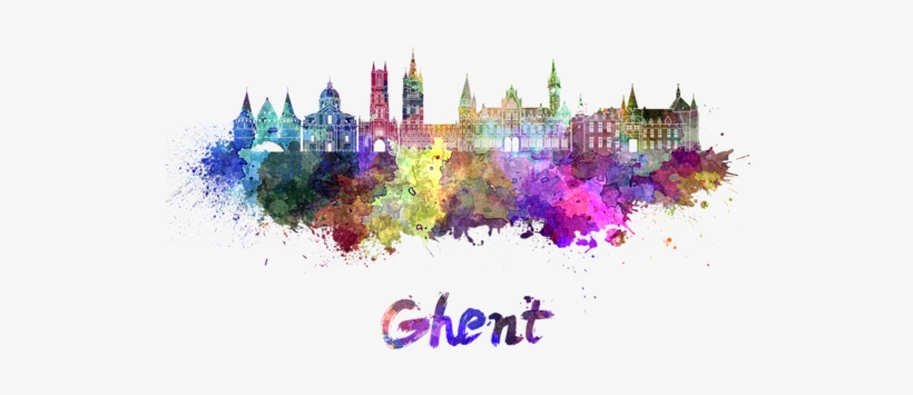 Bleed Area May Not Be Visible - Skyline India Watercolor, transparent png download