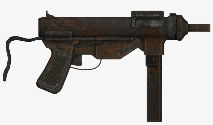 9mm Smg - Fallout 9mm Submachine Gun, transparent png download
